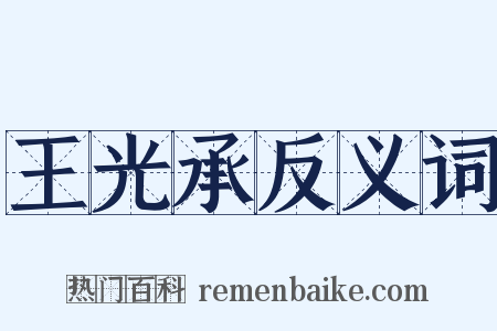 王光承反义词是什么意思的图片